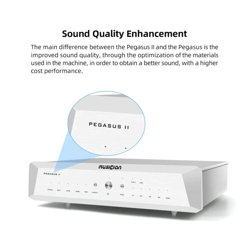Musician Audio Pegasus II R2R DAC Strieborná