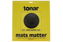 tonar Black leather mat Čierna