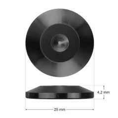 Dynavox Sada podložiek na hroty 4 ks čierne