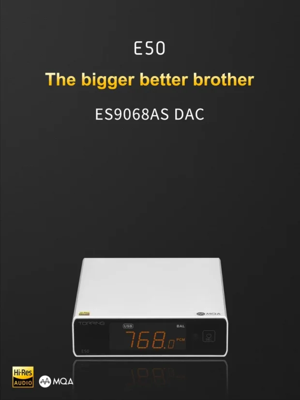 Topping E50 Čierna