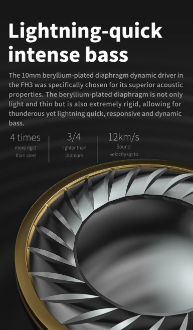 FiiO FH3 Čierna