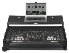 UDG Ultimate Flight Case Multi Format XXL Black Plus (Laptop Shelf, Trolley + Wheels)