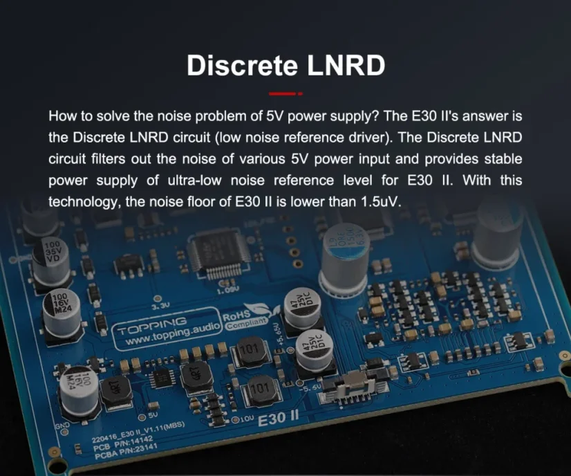 Topping E30 II Čierna