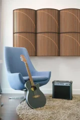 Vicoustic Cinema Round Ultra Fuser Brown Oak, pack 2 ks