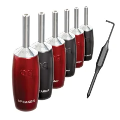 Audioquest 500 Series Banana (set 6ks) strieborné