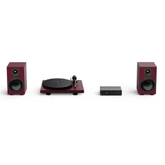 ProJect Colourful Audio System 2 - All-in-one Hi-Fi systém s gramofónom Satin Wine Red