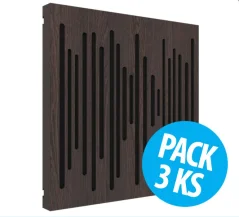 Vicoustic VicPattern Ultra Wavewood Dark Wenge, pack 3 ks