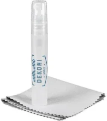 DEKONI AUDIO Headphone Cleaning Set with Spray and Microfiber Cloth