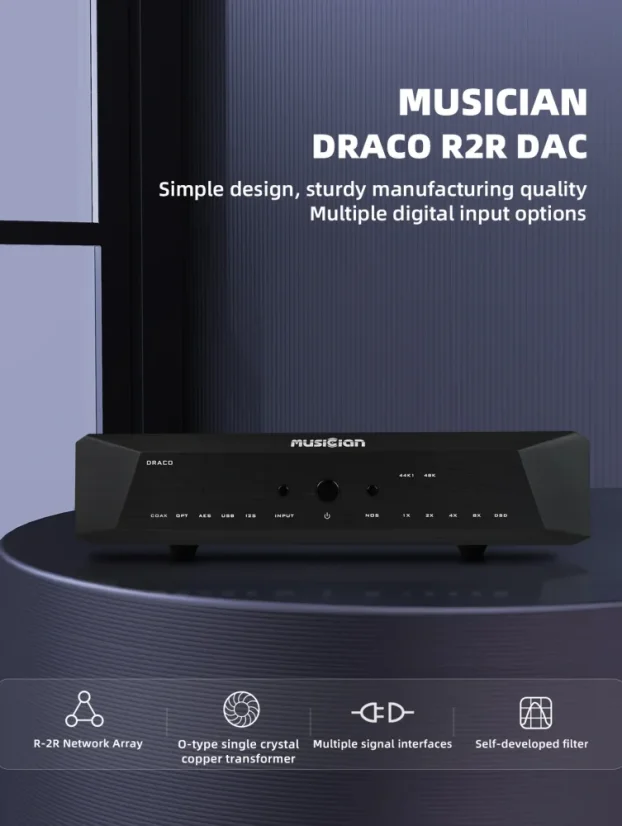 Musician Audio Draco R2R DAC Čierna