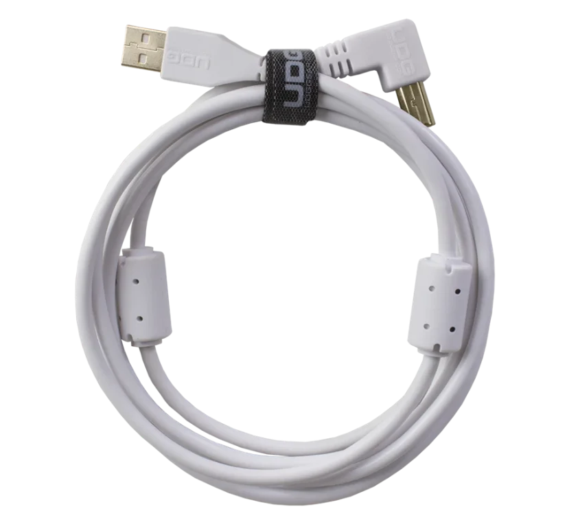 UDG Ultimate Audio Cable USB 2.0 A-B White Angled 2m UDG Ultimate Audio Cable USB 2.0 A-B White Angled 2m